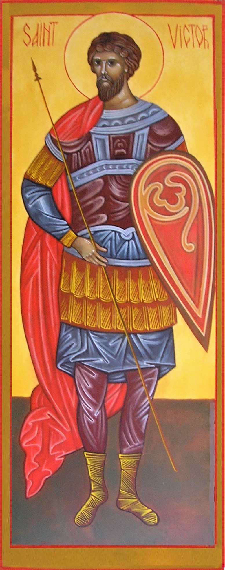 Святой Виктор (мерная икона)